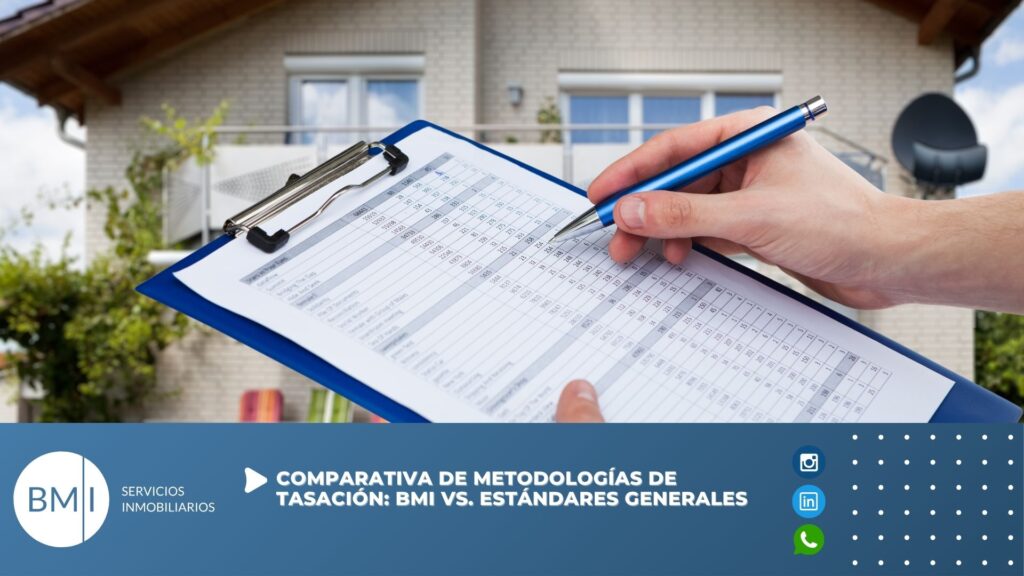 Comparativa de metodologías de tasación: BMI vs. estándares generales